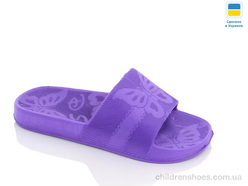 Шлепки женские DS Метелик фіолет