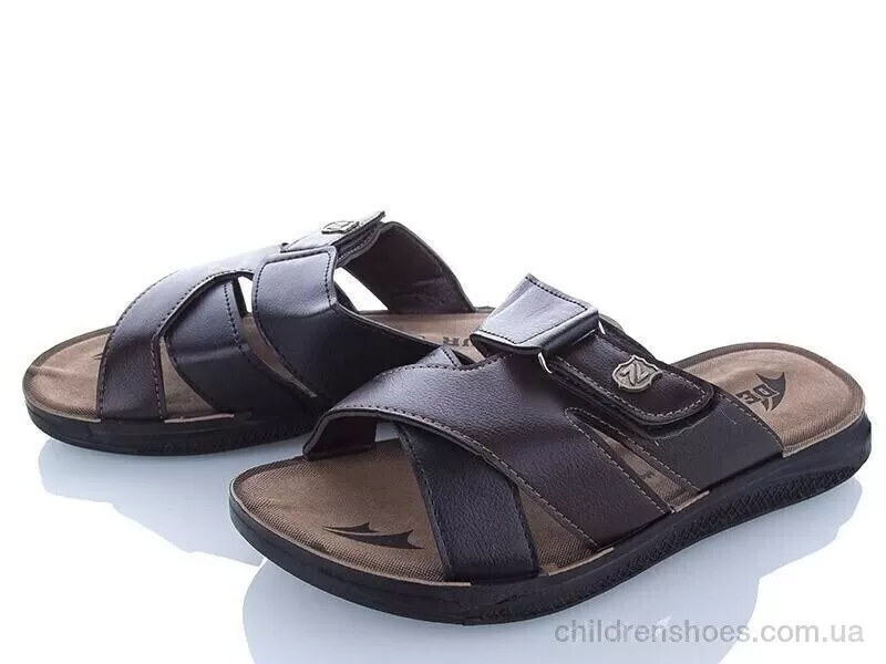 Шлепки Demur MKB6111 black-brown