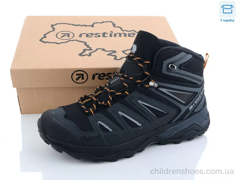 Ботинки Restime AM023907 black-grey