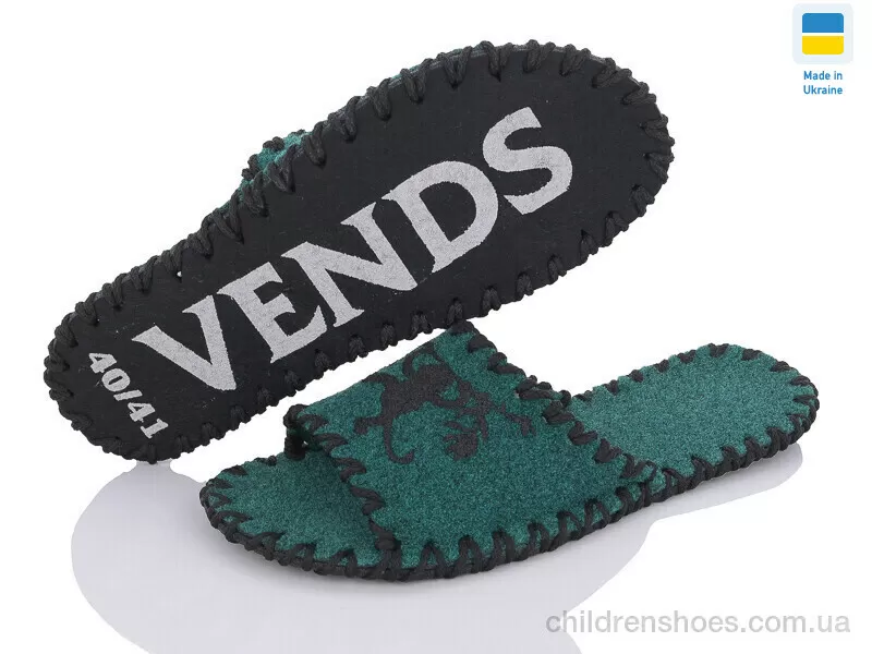 Тапки Vends 164W зелений