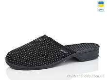 Тапки Б/з каблук чорний Lot Shoes / p. 36-41 / 6пар