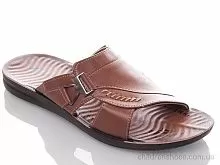 Шлепки M6364 camel DeMur / p. 40-45 / 6пар