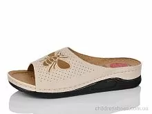 Шлепки 3001-7 beige DeMur / p. 36-41 / 6пар