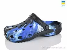 Кроксы SV18 папуга синьо-чорний Inblue / p. 36-41 / 6пар