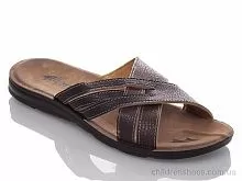 Шлепки M6836 black-brown DeMur / p. 40-45 / 6пар