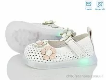 Туфли B1081 white LED Poni kids / p. 21-25 / 5пар