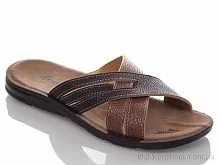 Шлепки M6836 black-camel DeMur / p. 40-45 / 6пар