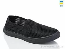 Слипоны NC3 чорний Lot Shoes / p. 40-45 / 7пар