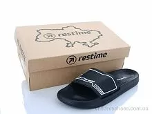 Шлепки TML25963 black-white Restime / p. 41-46 / 24пар