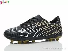 Футбольная обувь 011-21 black Yalike / p. 36-41 / 6пар