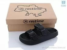 Шлепки TWL22034 black Restime / p. 35-39 / 24пар