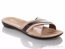Шлепки W7144-beige DeMur / p. 36-40 / 6пар
