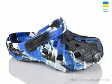 Кроксы N016 синій-білий Lot Shoes / p. 28-33 / 6пар