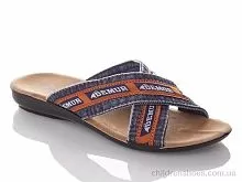 Шлепки W3065-blue orange DeMur / p. 36-40 / 6пар