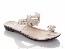 Шлепки W07200-white DeMur / p. 36-40 / 6пар