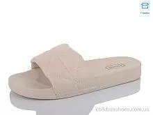 Шлепки X42 beige Hongquan / p. 36-41 / 8пар