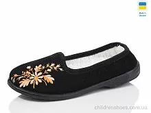 Тапки Вишивка літма чорний Lot Shoes / p. 35-42 / 8пар