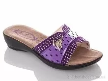 Шлепки G810A-purple DeMur / p. 30-35 / 6пар