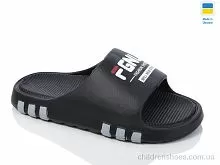 Шлепки N710 чорний Lot Shoes / p. 36-41 / 8пар