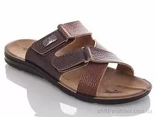 Шлепки M6842 brown-camel DeMur / p. 40-45 / 6пар