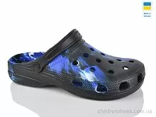 Кроксы SV018 папуга синьо-чорний Inblue / p. 40-45 / 6пар