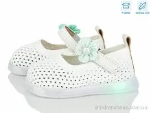 Туфли A691 white LED Poni kids / p. 21-25 / 5пар