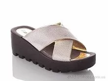Шлепки W777-18-white-gold DeMur / p. 36-40 / 6пар