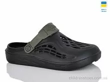 Кроксы 129 чорний-хакі Lot Shoes / p. 41-45 / 8пар
