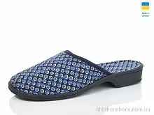 Тапки Кружки каблук б/з синій Lot Shoes / p. 36-41 / 6пар