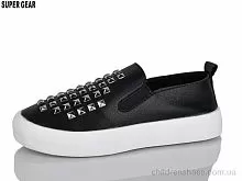 Слипоны D728-1 black Super Gear / p. 32-37 / 6пар