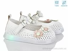 Туфли A1081 white LED Poni kids / p. 26-30 / 5пар