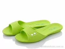 Шлепки 107 зеленый Slippers / p. 36-41 / 10пар