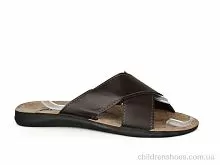 Шлепки 2402 brown DeMur / p. 41-46 / 6пар