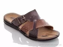 Шлепки M6835 brown-camel DeMur / p. 40-45 / 6пар