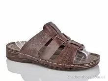 Шлепки 2002-2 коричневий DeMur / p. 40-45 / 6пар