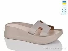 Шлепки 001 капучино к. Sali / p. 37-41 / 6пар