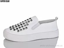 Слипоны D728-2 white Super Gear / p. 32-37 / 6пар