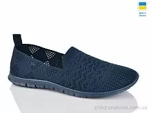 Слипоны 649 синій DeMur / p. 36-40 / 10пар