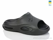 Шлепки N135 хакі-чорний Lot Shoes / p. 41-45 / 6пар