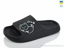 Шлепки N104 чорний Lot Shoes / p. 36-41 / 8пар
