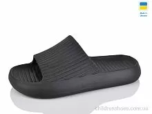 Шлепки N107 чорний Lot Shoes / p. 36-41 / 6пар