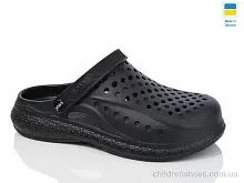 Кроксы N99 чорний Lot Shoes / p. 41-45 / 6пар