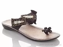Шлепки W07200-black DeMur / p. 36-40 / 6пар