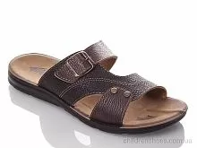 Шлепки M6834 black-brown DeMur / p. 40-45 / 6пар