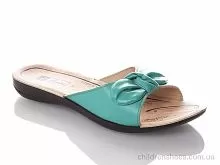Шлепки W7147-green DeMur / p. 36-40 / 6пар