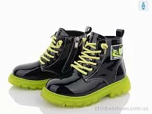 Ботинки Y95-0638B black-green Violeta / p. 32-37 / 6пар