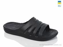 Шлепки Крабік чорний Lot Shoes / p. 40-45 / 8пар