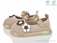 Туфли B1081 khaki LED Poni kids / p. 21-25 / 5пар