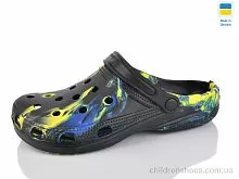 Кроксы SV018 папуга чорно-жовтий Inblue / p. 40-45 / 6пар