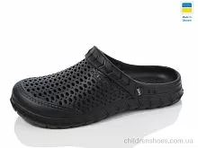 Кроксы С62 чорний Inblue / p. 36-41 / 6пар